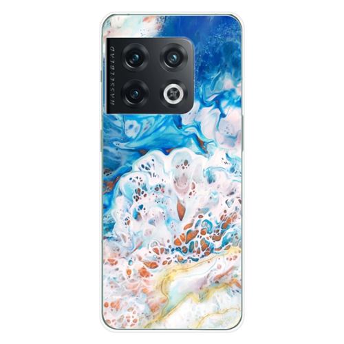 Coque en silicone imprimée compatible OnePlus 10 Pro 5G Marbre océan
