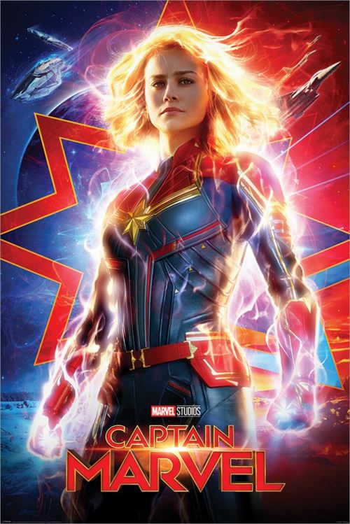 Captain Marvel Maxi Poster 61 x 91,5 cm Higher, Further, Faster