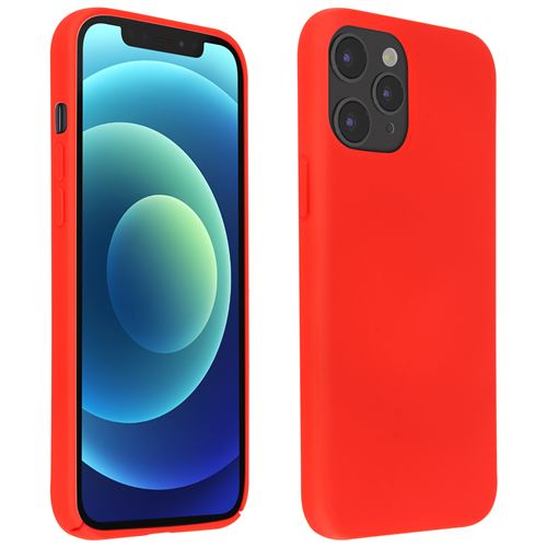 Avizar Coque iPhone 12 Pro Max Max Semi-rigide Finition Soft Touch Compatible QI Rouge