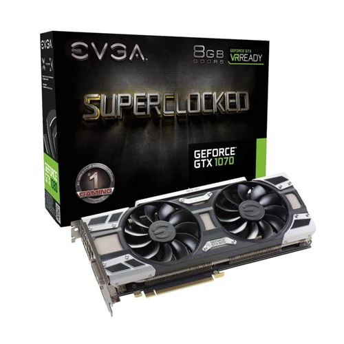 EVGA GeForce GTX 1070 SC GAMING ACX 3.0 grafische kaart - GF GTX 1070 - 8 GB