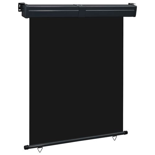 vidaXL Auvent latéral de balcon 140x250 cm Noir