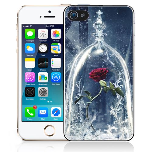Coque pour iPhone 5C rose belle et la bete