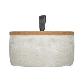 Bougie Parfumée Couvercle Béton 280g Bois de Gaïac