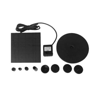 Zitainn Pompe à Eau Pompe à Eau Solaire Birdbath Rond Petit étang Décoration De Jardin Hauteur Deau 70cm