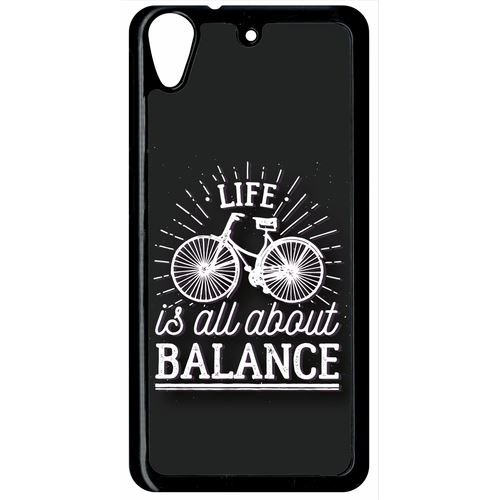 Coque Htc Desire 626 Life Il All About Balance Fond Noir