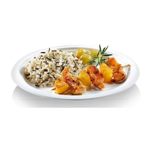 NATURESSE - 15380 - 50 assiettes rondes - Eco Line canne a sucre - Diametre 18 cm