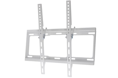 ProperAV Support mural universel inclinable pour TV incurvée et plate 32 à 55, Blanc