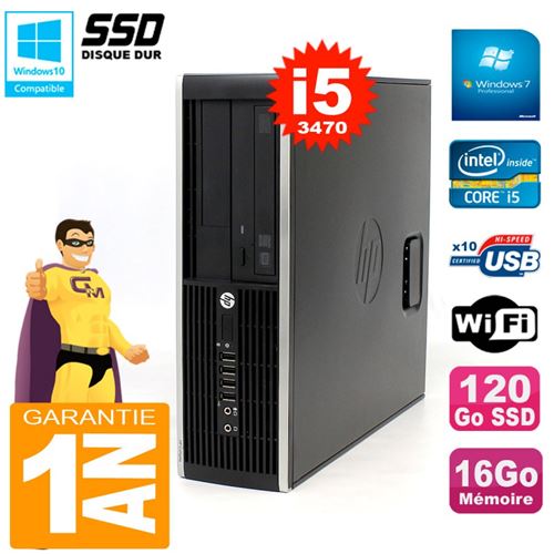 Acheter Pc hp compaq 8300 sff core i5-3470 ram 16go disque 120go ssd graveur dvd wifi w7 État correct - 189,00 € Pc hp compaq 8300 sff core i5-3470 ram 16go disque 120go ssd graveur dvd wifi w7 État correct - Hewlett-Packard reconditionné disponible sur Fnac