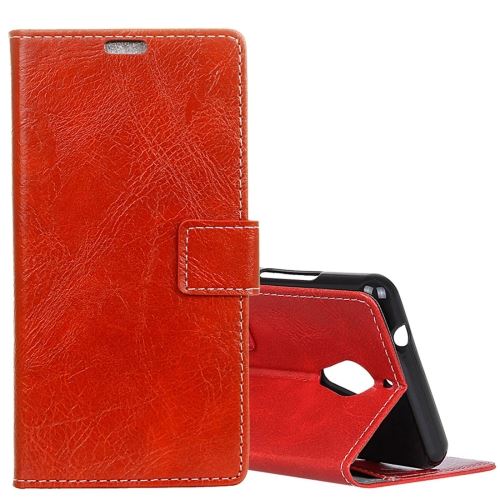 Wiko TOMMY 2 Plus Housse Etui Cuir PU Effet Peau rétro Rouge ALS55194