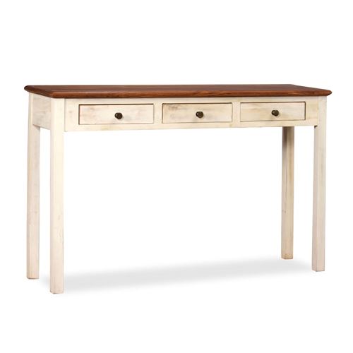 vidaXL Wandtafel 120x30x76 cm massief sheesham en mangohout