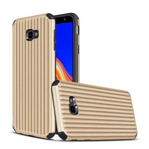 Coque en TPU valise en forme de antichoc hybride or pour votre Samsung Galaxy J4+