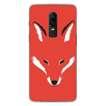 Coque en silicone imprimée compatible OnePlus 6 RF Foxy Shape - 1