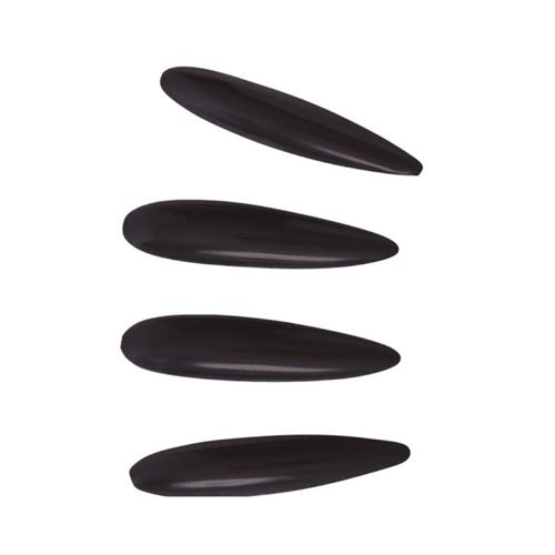 Kit de 12 Ongles Noires Longues