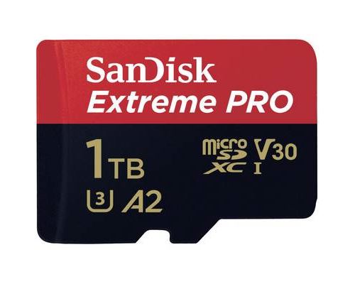 SanDisk Extreme Pro Carte mémoire microSDXC 1 To + adaptateur SD jusqu'à 170 Mo/s, classe de vitesse UHS 3 (U3), V30
