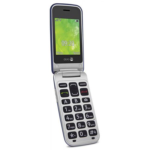 Doro 2414 - Téléphone mobile - GSM - 320 x 240 pixels - RAM 8 Mo - 3 MP - bleu