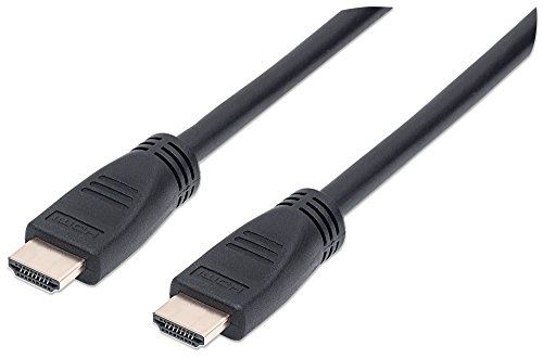Manhattan 353960 intellinet câble hdmi haute vitesse avec canal ethernet, 8 m, blindage cl3 certifié pour installations de mur (