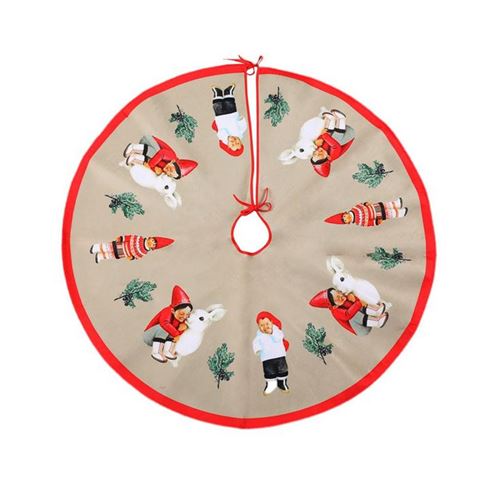 Jupe D'Arbre De Noël 90Cm Décoration De Vacances Multicolore K124