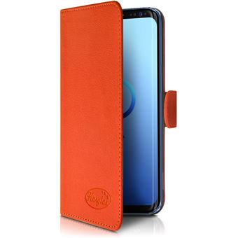 Pochette Bandoulière Smartphone avec Rangement carte Simili cuir Avizar  orange - Coque et étui téléphone mobile - Achat & prix