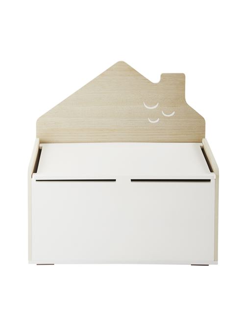 Vertbaudet Banc Coffre Home Blanc Bois Tu Coffre A Jouets