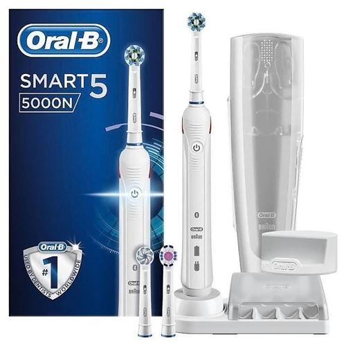 Brosse à dent électrique Oral B Smart 5 5000N Blanc