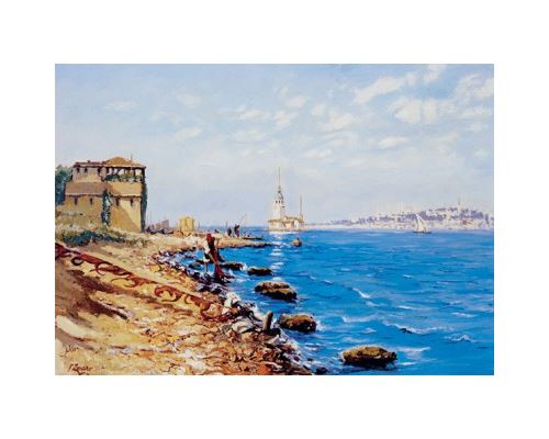 Puzzle 1000 Pièces : Tour de Léandre, Istanbul, Art Puzzle