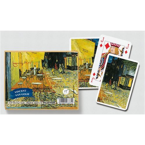 Jeu de cartes - Coffret de 2 x 55 cartes : Van Gogh - Café de nuit