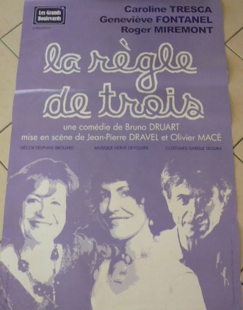 La Règle de Trois - 80x120 cm - AFFICHE / POSTER