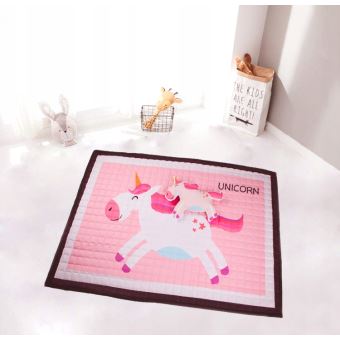 Honey Tapis De Sol Chambre Bebe Enfant Dimensions 150x100 Rose Blanc Tapis D Eveil Achat Prix Fnac