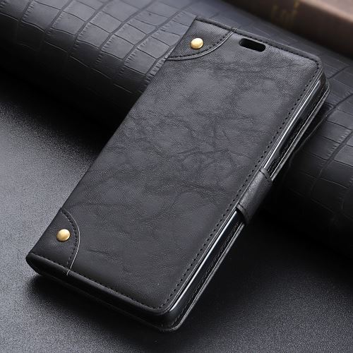 Doogee X70 Housse Etui Cuir Pu Effet Peau Rétro Noir Als89420