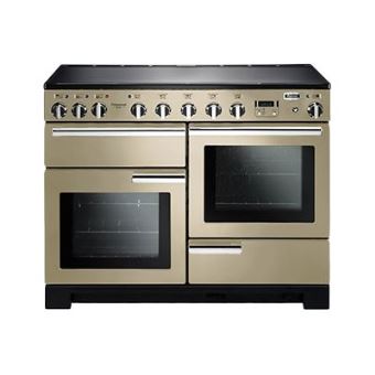 Falcon Professional Deluxe 110 - Cuisinière (four à deux étages) - pose libre - largeur : 110 cm - profondeur : 65 cm - hauteur : 90.5 cm - avec système auto-nettoyant - crème