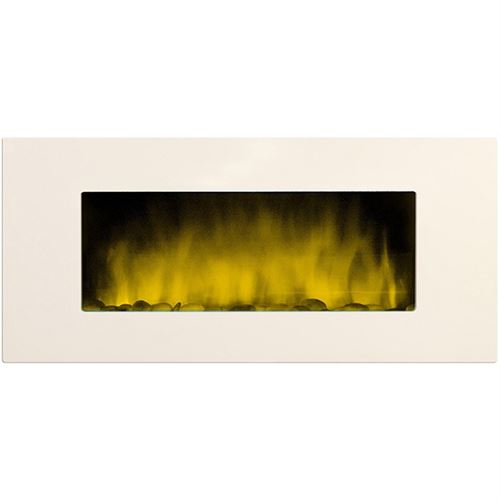 Cheminée électrique 2000w avec télécommande blanc Chemin'arte white loft xxl