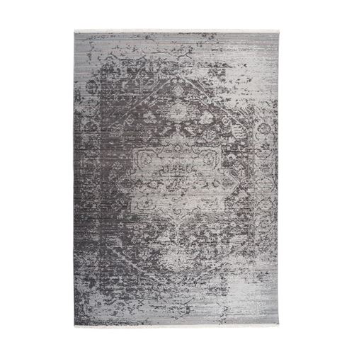 Paris Prix Gris Tapis Vintage À Franges "Baroque Viii" 160 X 230 Cm
