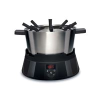 CASO Design FonDue - fonduepan/inductiekookplaat - zwart/roestvrij staal