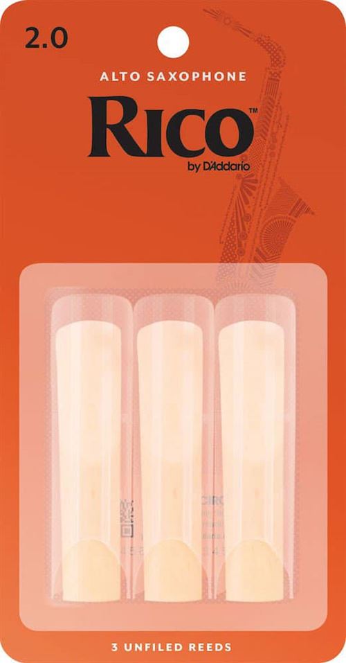 D'Addario RJA0320 - Anches saxophone alto, force 2.0, boîte de 3