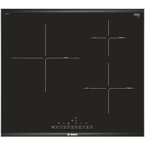 Plaque à Induction BOSCH PIJ675FC1E 60cm fryingSensor Noir (3 zones de cuisson)