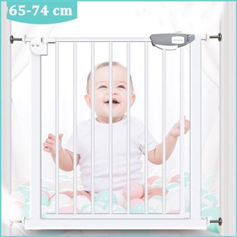 Fondupin Barriere De Securite Sans Percage Pour Enfant Et Animale 65 74 Cm Blanc Lkr002 Barrieres De Protection Achat Prix Fnac