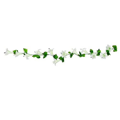 guirlande fleur tropicale blanc 220cm