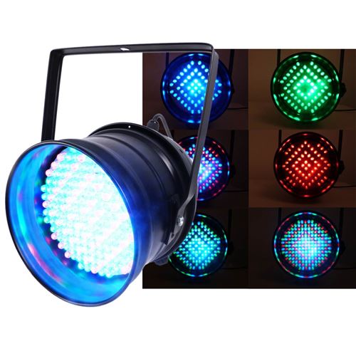 Jeu de lumière - Projecteur PAR64 à LEDs - DMX - Ibiza Light LP64LED-PROMO