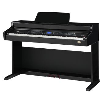 Fazley FSP-200-BK piano numérique noir + stand + banquette piano + casque