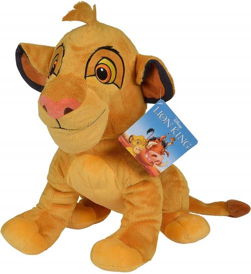 Grand peluche disney - simba roi lion 50 cm - doudou xl licence enfant - animaux