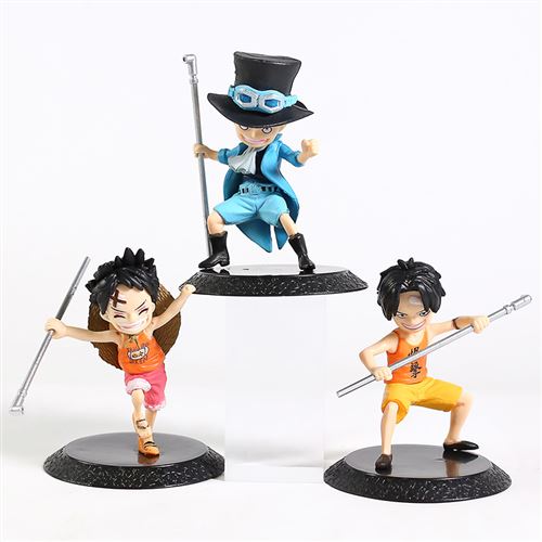 Acheter Ensemble 3 pièces figurines One Piece Luffy Ace Sabo