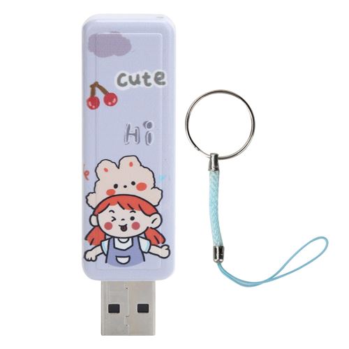 Clé USB2.0 lecteur motif de fille lapin 128G pour IBM PC OS X PC