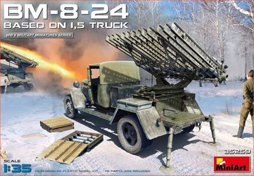 Mini Art Bm-8-24 Based On 1,5T Truck - 1:35E - Miniart - Image 2