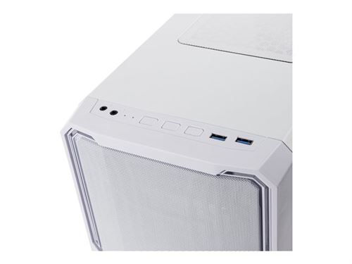BitFenix Enso Mesh 4ARGB - Tour - ATX étendu - panneau latéral fenêtré (verre trempé) - pas d'alimentation (ATX) - blanc - USB/Audio