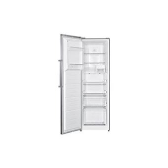 Schneider SCCA274NFX - Congélateur - vertical - pose libre - largeur : 59.5 cm - profondeur : 65 cm - hauteur : 185 cm - 274 litres - classe E - acier inoxydable