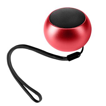 Mini Enceinte Sans-fil Bluetooth Autonomie 3h Design Ultra-compact Moxie Rouge - 1