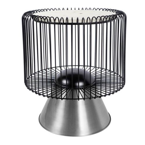 Non Communiqué Blanc Table D'appoint Design "Malibu" 56Cm