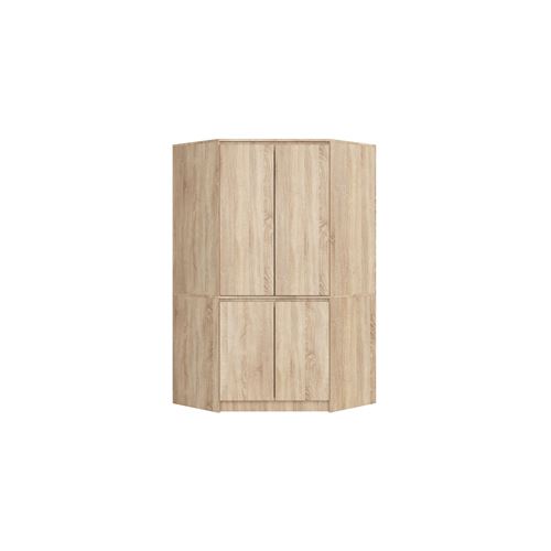 Armoire d'angle AKORD S100 Chêne Sonoma 100 cm 4 portes façade Chêne Sonoma 6 étagères 100x50x180 cm