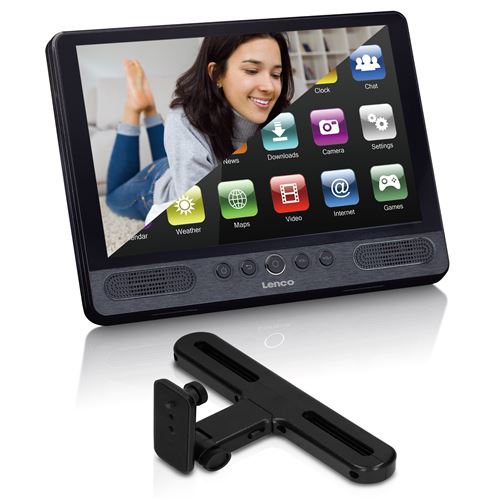 Tablette avec Lecteur DVD portable Android - WIFI - USB Lenco TDV1001BK Noir