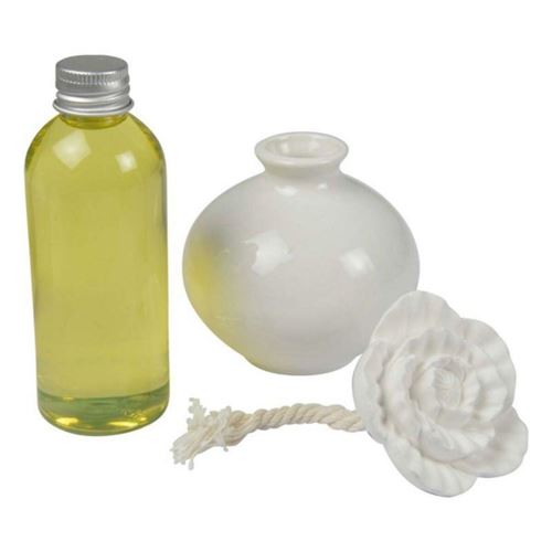 Homea - Coffret diffuseur et fleur en céramique Essentiel - Pomme - 100 ml - Image 3